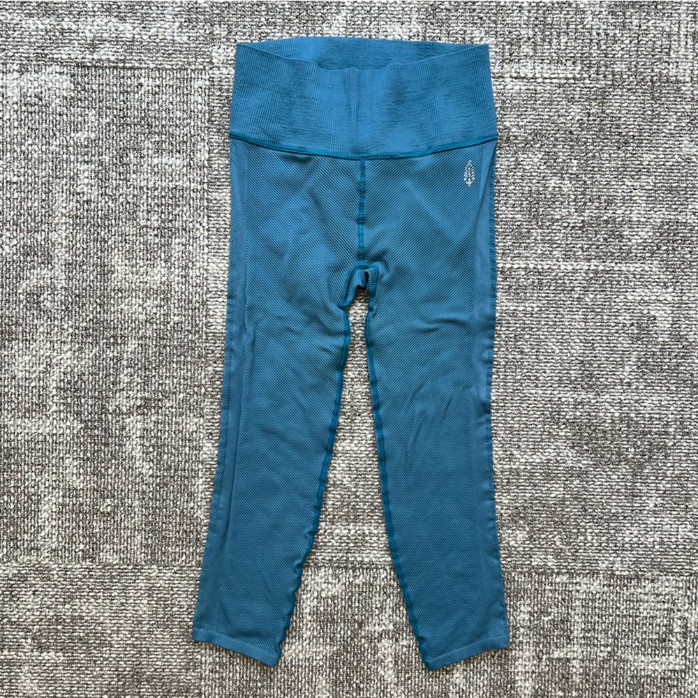 Free People Movement Blue High-Waist Leggings